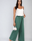 Drawstring Waist Wide Leg Trousers - Toi ‘n’ Moi Ltd