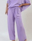 Drawstring Waist Wide Leg Trousers - Toi ‘n’ Moi Ltd
