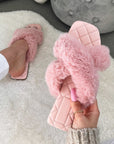 Faux Fur Sandals