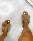 Faux Fur Sandals