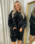 Oversized Fluffy Winter Blanket Hoodie