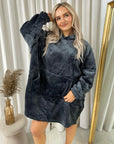 Oversized Fluffy Winter Blanket Hoodie