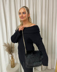 Fluffy Faux Fur Shoulder Bag