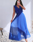 Pleated Maxi Dress