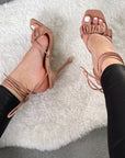 Strappy Mule Heels