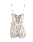 Beige Sequin Playsuit Romper - Toi ‘n’ Moi Ltd