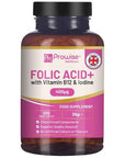 Folic Acid+ 400 mcg - Vegan Tablets with Vitamin B12 & Iodine - Toi ‘n’ Moi Ltd