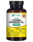 Vegan Evening Primrose Oil 2000mg with Vitamin E & B6 ? 60 Vegan Softgels| Pure Cold Pressed I 180mg GLA per Capsule I Women's Health I Premium Quality I by Prowise Healthcare - Toi ‘n’ Moi Ltd