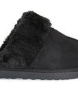 WOMENS LADIES FAUX FUR LINED SLIP on COMFY WARM WINTER SLIPPERS MULES SHOES SIZE - Toi ‘n’ Moi Ltd