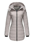 Women Winter Long Parka Quilted Coat Hooded Ladies Warm Padded Puffer Jacket - Toi ‘n’ Moi Ltd