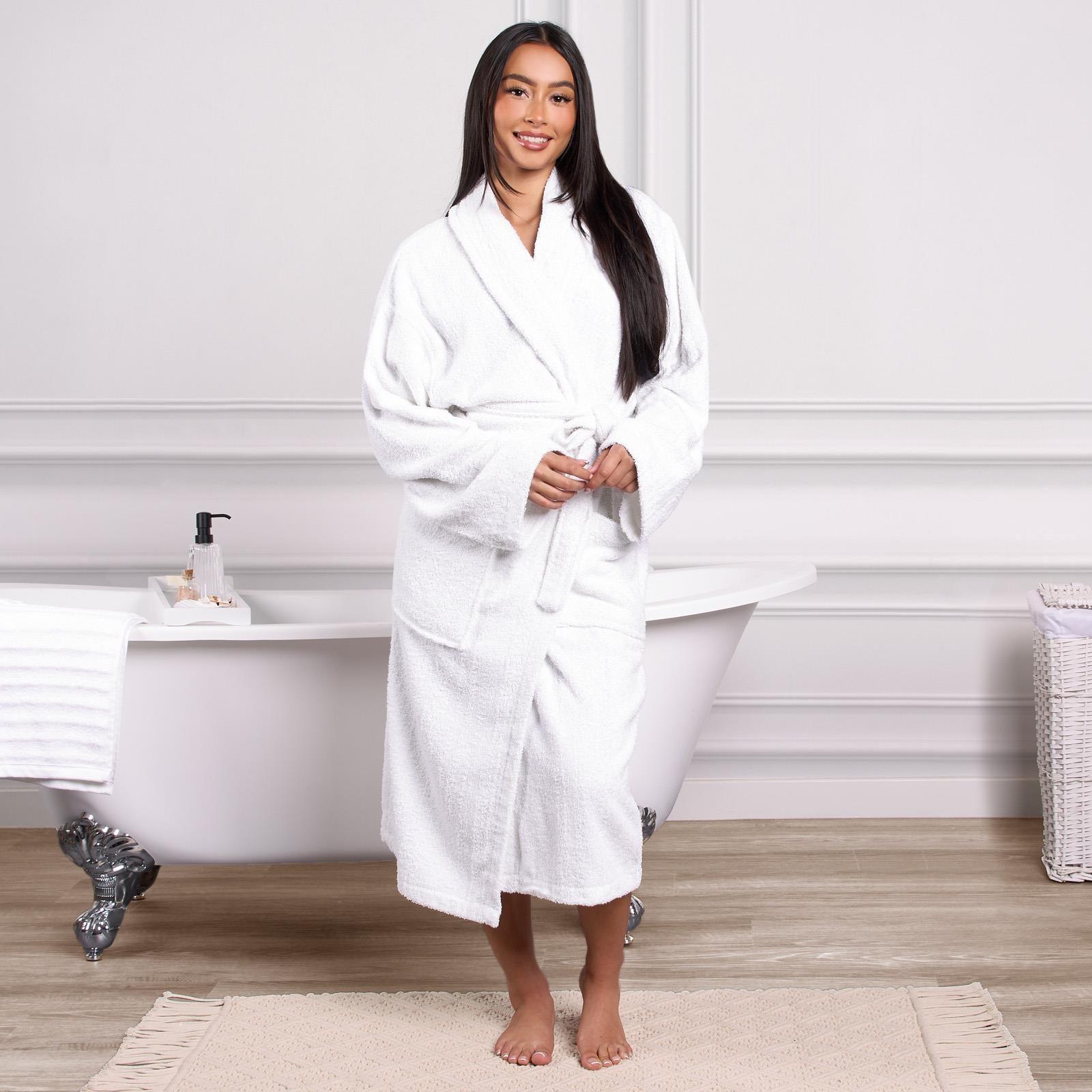 Brentfords Luxury 100% Cotton Bath Robe Terry Towel Soft Dressing Gown Unisex - Toi ‘n’ Moi Ltd