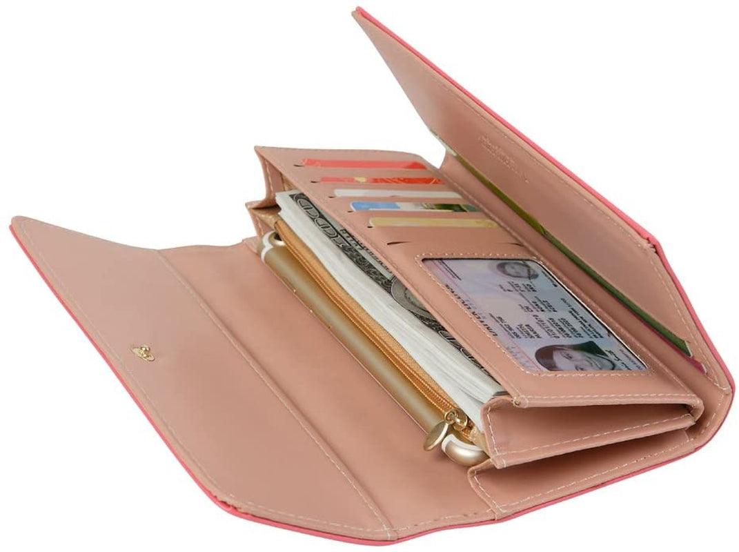 Ladies Leather Wallet Long Purse Phone Card Holder Case Clutch Large Capacity UK - Toi ‘n’ Moi Ltd