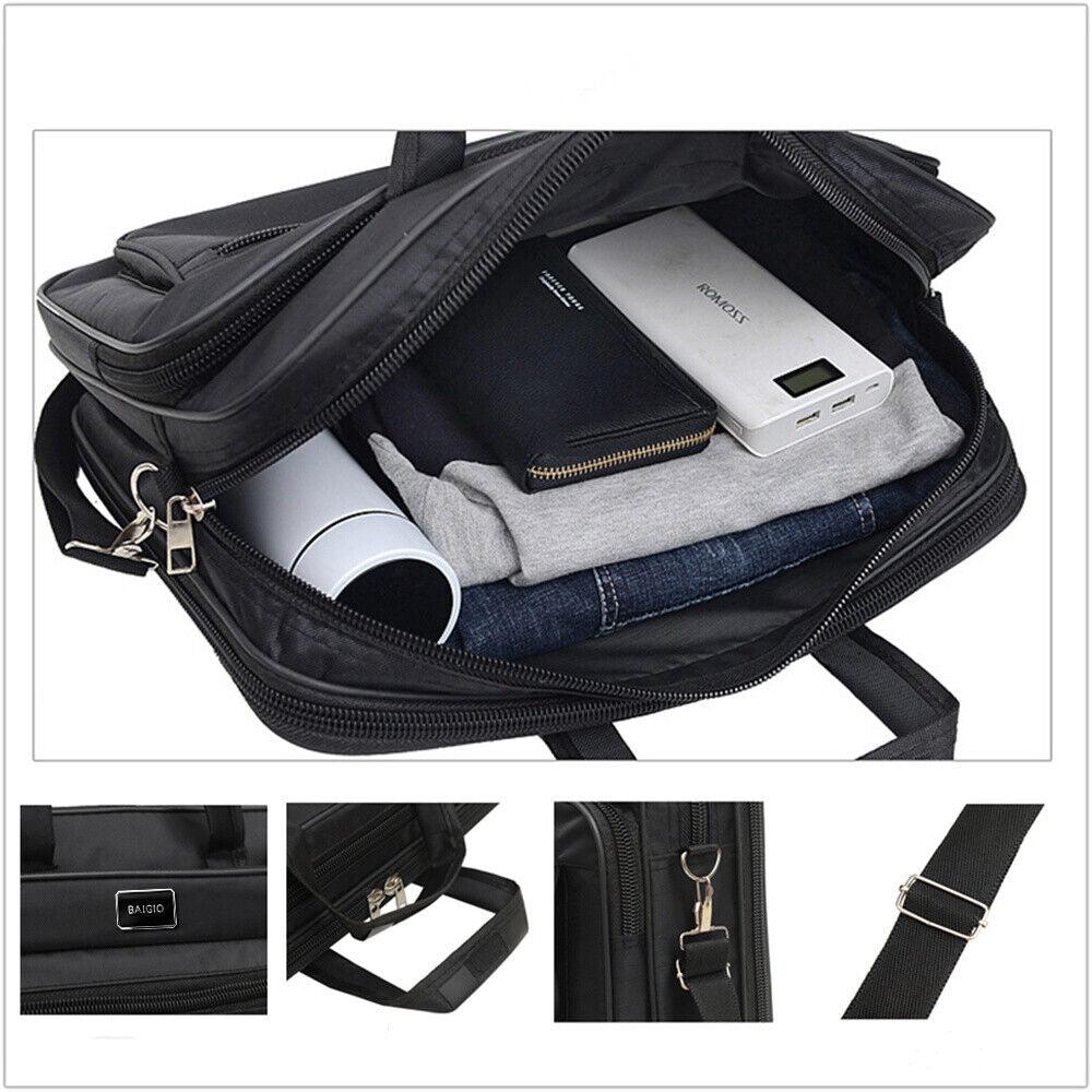 Men Shoulder Messenger Bag Waterproof Travel Business Work Laptop Bag Briefcase - Toi ‘n’ Moi Ltd