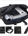 Men Shoulder Messenger Bag Waterproof Travel Business Work Laptop Bag Briefcase - Toi ‘n’ Moi Ltd