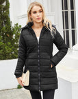 Women Winter Long Parka Quilted Coat Hooded Ladies Warm Padded Puffer Jacket - Toi ‘n’ Moi Ltd