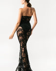 Black Lace Evening Gown - Toi ‘n’ Moi Ltd
