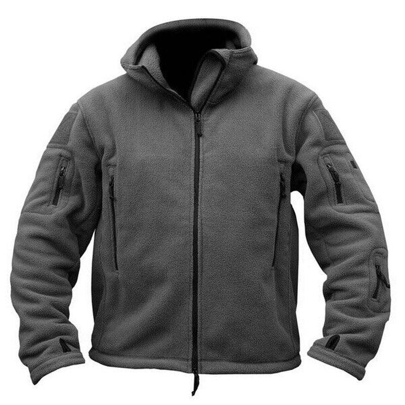 Men Casual Coat Tactical Recon Fleece Jacket Full Zip Army Hoodie Combat Hoody - Toi ‘n’ Moi Ltd