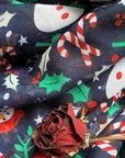 Womens Ladies Christmas Festive Scarf Santa Claus Snowman Print Winter Gifts UK - Toi ‘n’ Moi Ltd