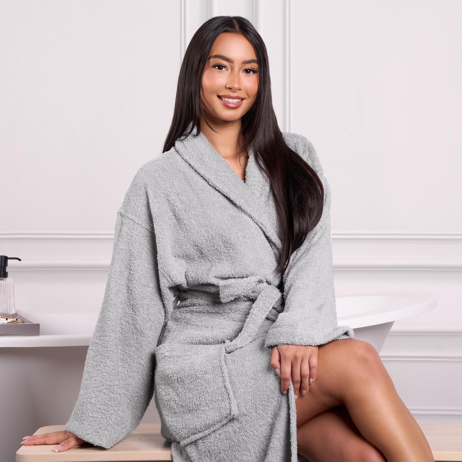 Brentfords Luxury 100% Cotton Bath Robe Terry Towel Soft Dressing Gown Unisex - Toi ‘n’ Moi Ltd
