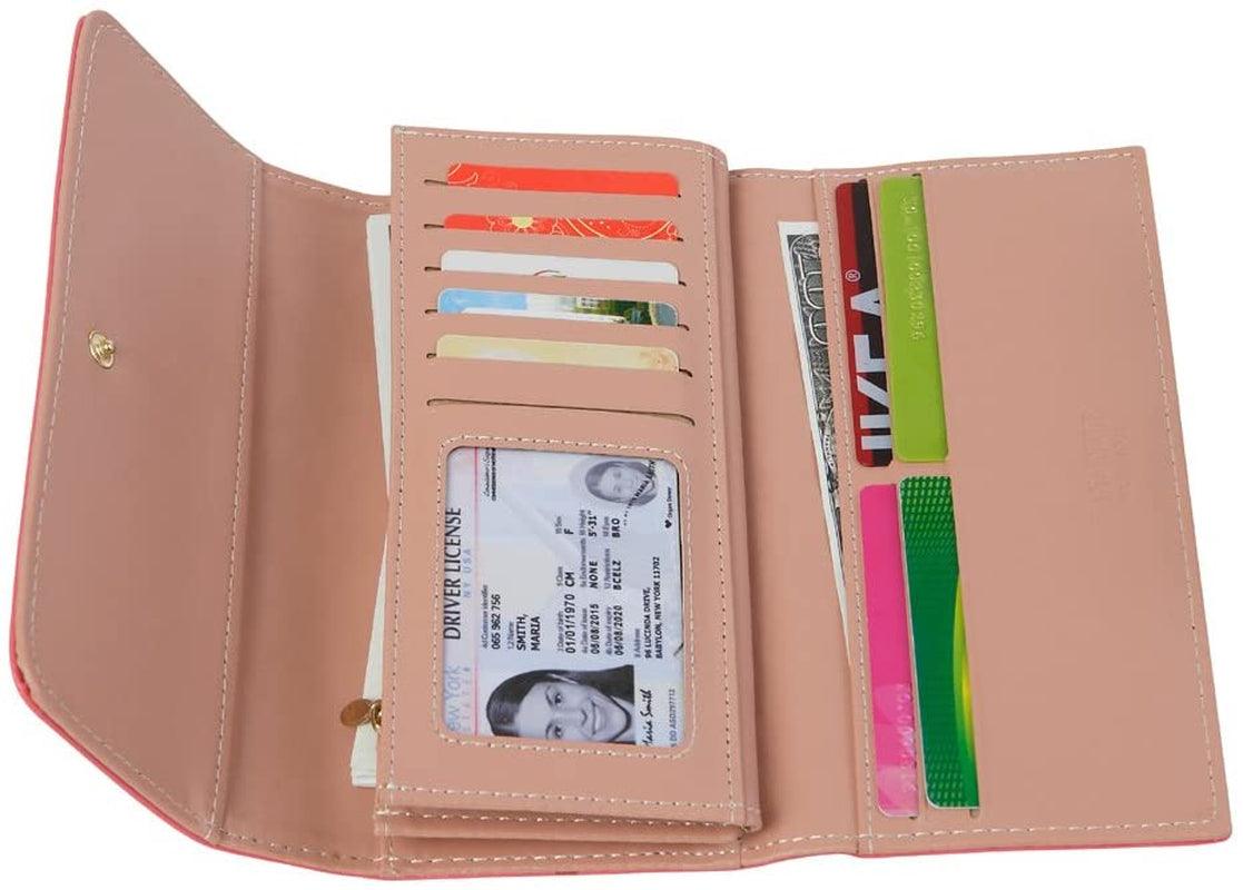 Ladies Leather Wallet Long Purse Phone Card Holder Case Clutch Large Capacity UK - Toi ‘n’ Moi Ltd