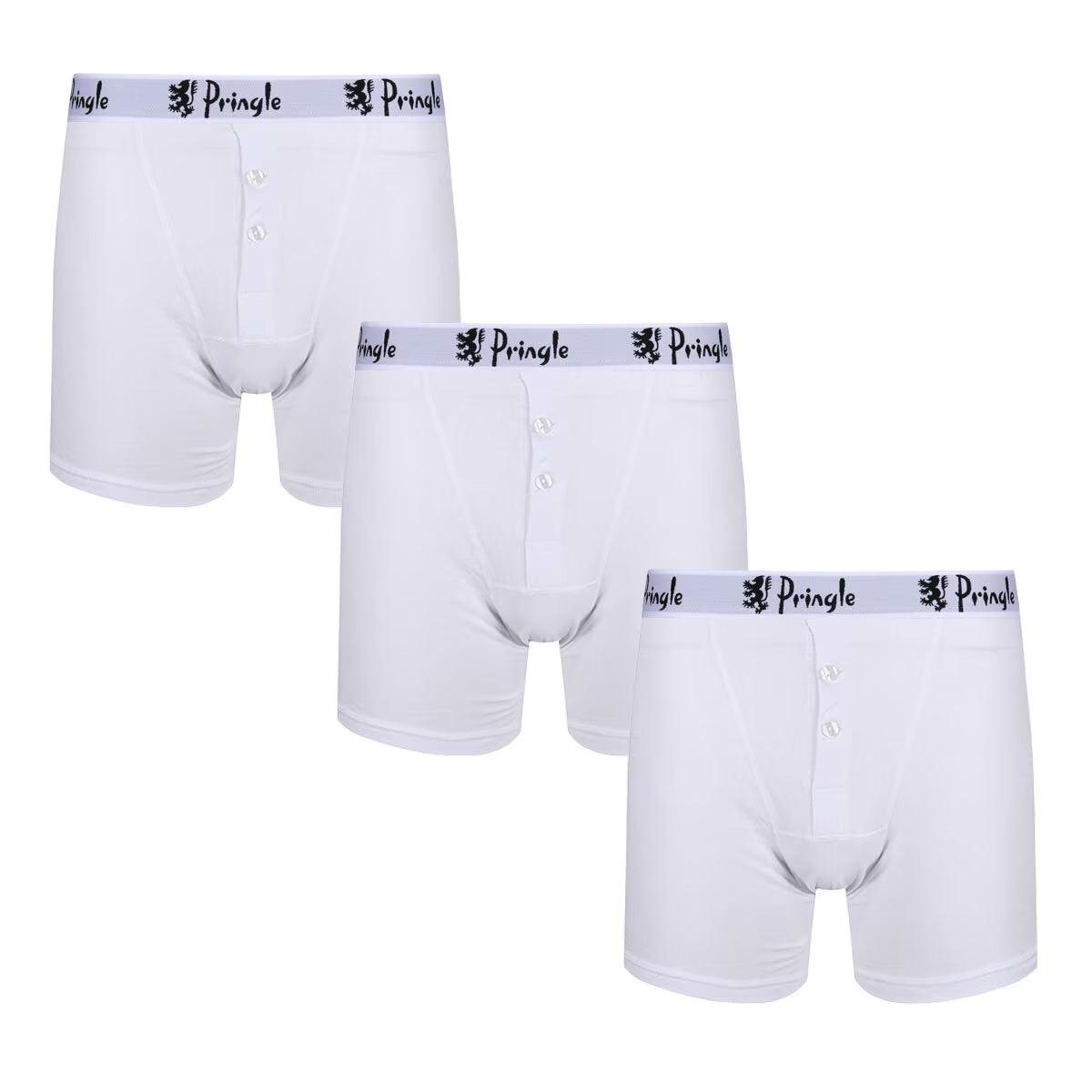 Pringle William Men'S Button Boxer Shorts, 2 X 3 Pack - Toi ‘n’ Moi Ltd