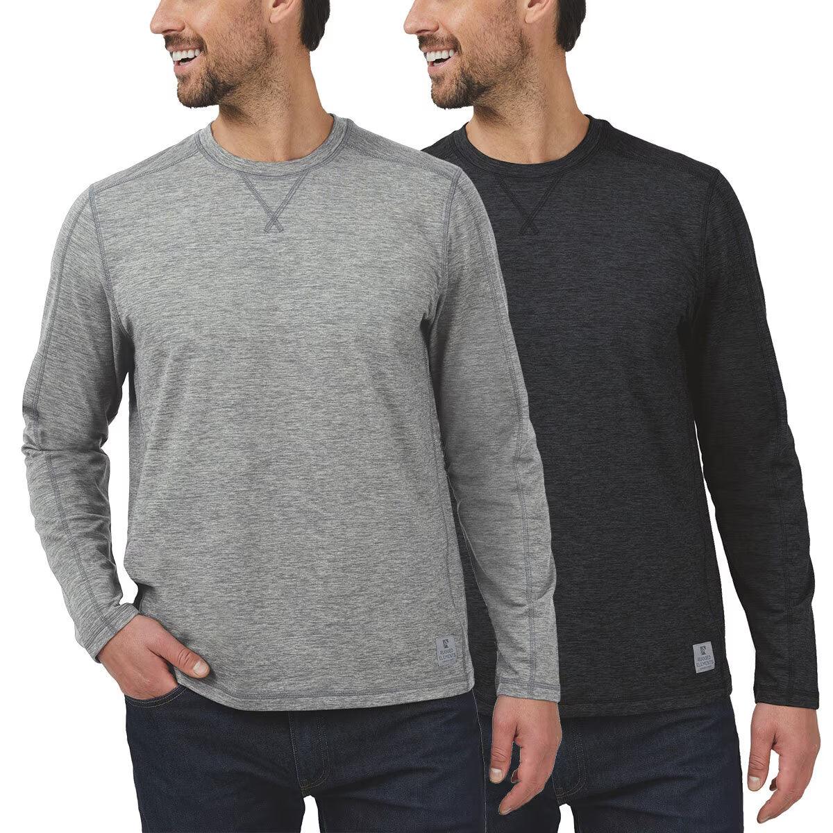 Rugged Elements Men'S Crew Tee, 2 Pack - Toi ‘n’ Moi Ltd