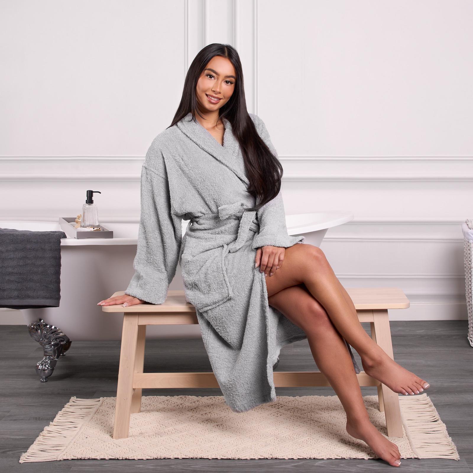 Brentfords Luxury 100% Cotton Bath Robe Terry Towel Soft Dressing Gown Unisex - Toi ‘n’ Moi Ltd