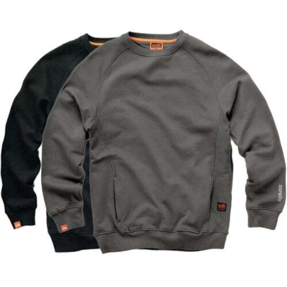 Scruffs Mens Trade Work Sweatshirt / Jumper - Pockets - S-XXL - Blue/Navy - Toi ‘n’ Moi Ltd