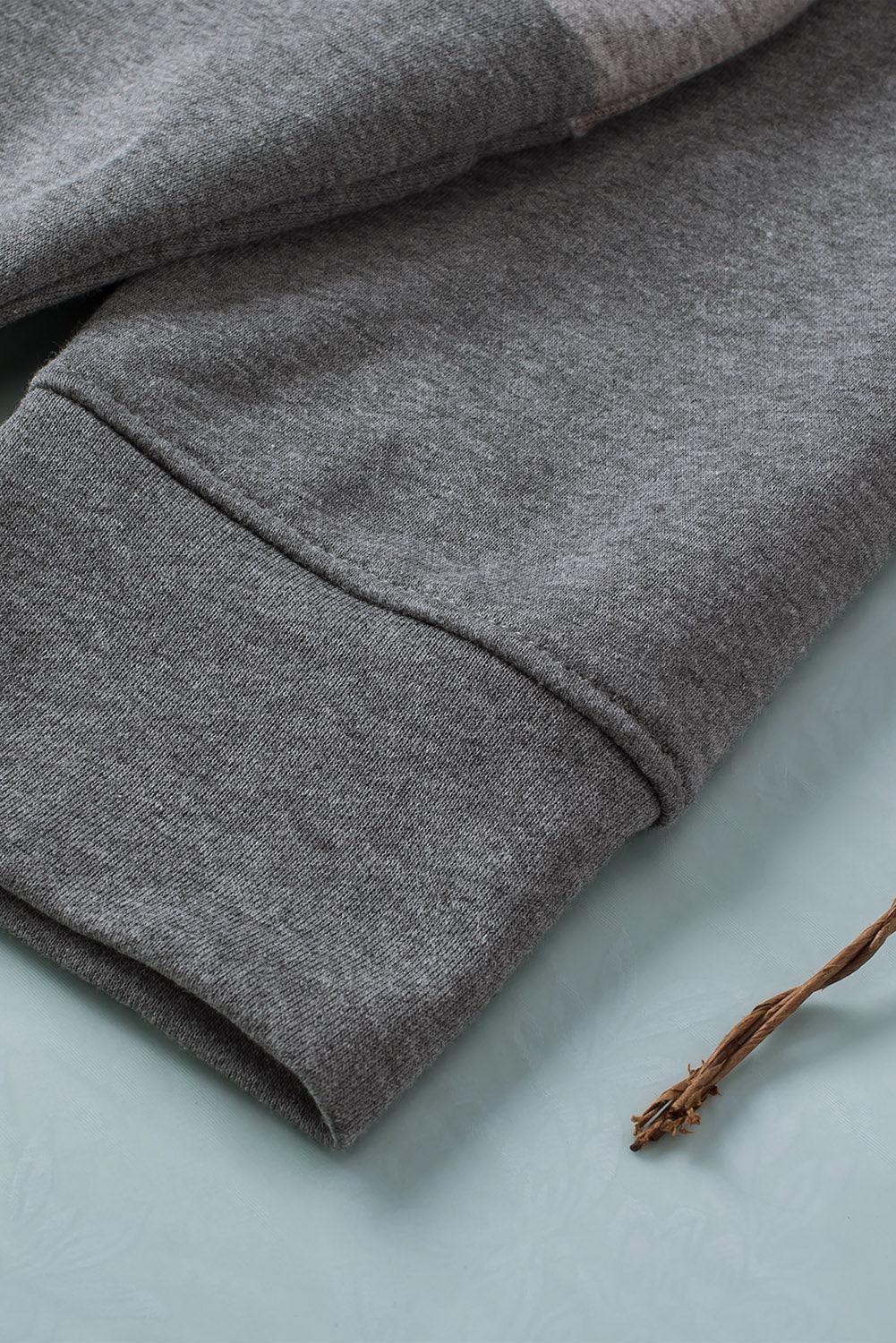 Black Crew Neck Colorblock Plus Size Sweashirt - Toi ‘n’ Moi Ltd