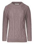 Women Long Sleeve Chunky Cable Knitted Crew Neck Winter Sweater Jumper Top - Toi ‘n’ Moi Ltd