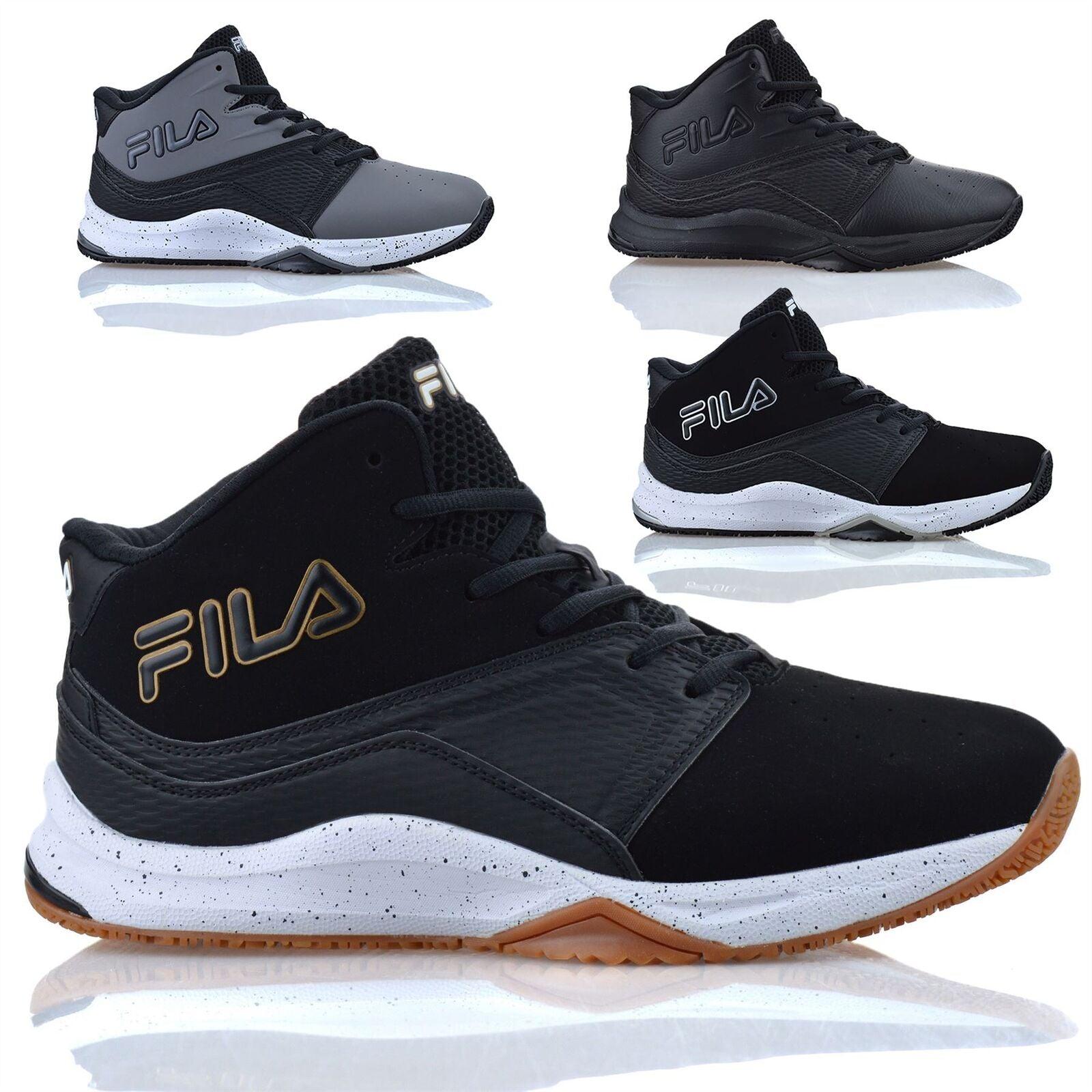 Mens Fila High Top Casual Walking Ankle Boots Basketball Gym Trainers Shoes Size - Toi ‘n’ Moi Ltd
