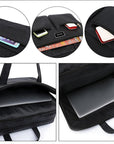 Men Shoulder Messenger Bag Waterproof Travel Business Work Laptop Bag Briefcase - Toi ‘n’ Moi Ltd
