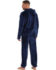 Snuggaroo Mens Soft Fleece Hooded Pjs Pyjama Bottoms Top Loungewear Set - Toi ‘n’ Moi Ltd