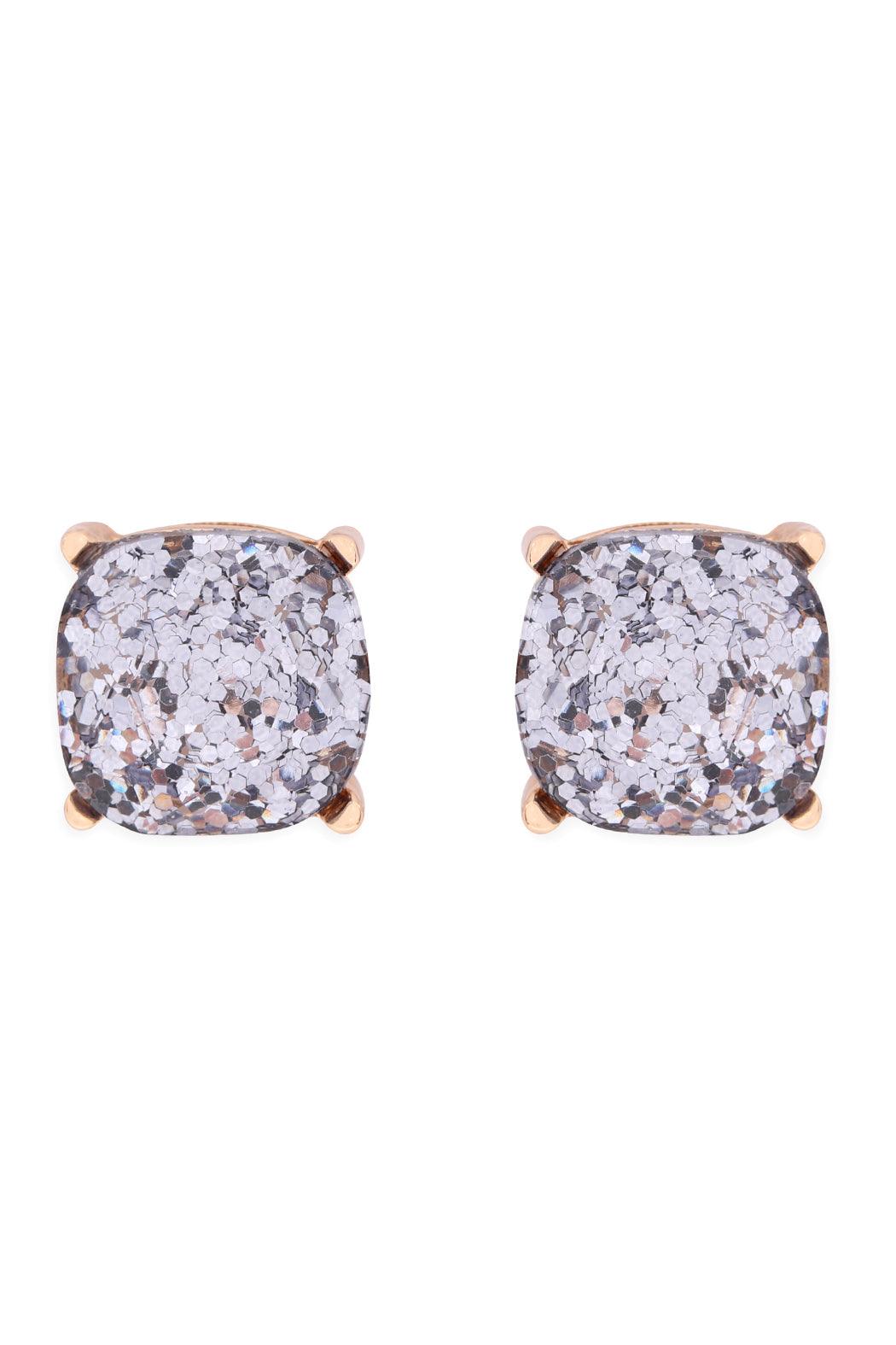 Ae0333-Glitter Epoxy Stud Earrings - Toi ‘n’ Moi Ltd