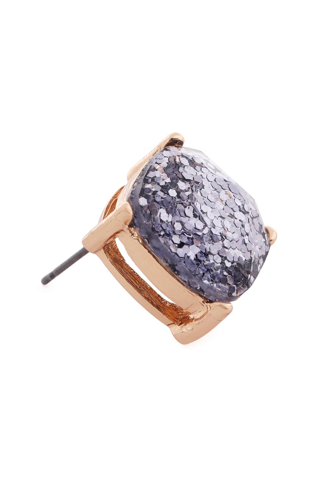 Ae0333-Glitter Epoxy Stud Earrings - Toi ‘n’ Moi Ltd