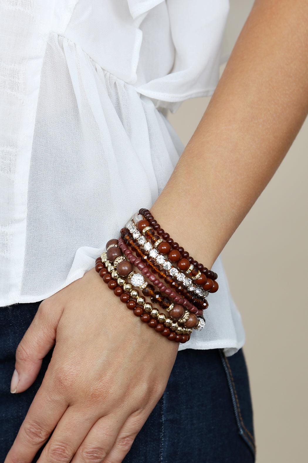 Multicolor Bead Bracelet Set