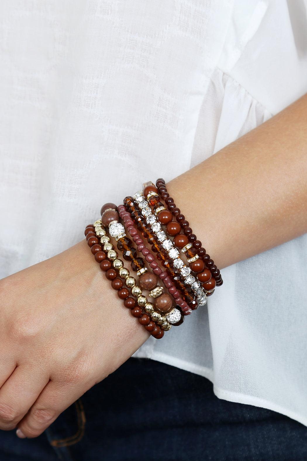 Multicolor Bead Bracelet Set