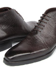 Paul Parkman Men's Brown Floater Leather Ankle Boots (ID