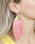 Oversized Tassel Drop Earrings