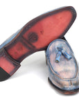 Paul Parkman Tassel Loafers Lila Hand-Painted (ID