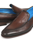 Paul Parkman Perforated Leather Loafers Brown (ID