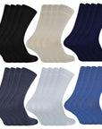 4 PAIRS Mens Bamboo Crew Socks - CR1 - Toi ‘n’ Moi Ltd