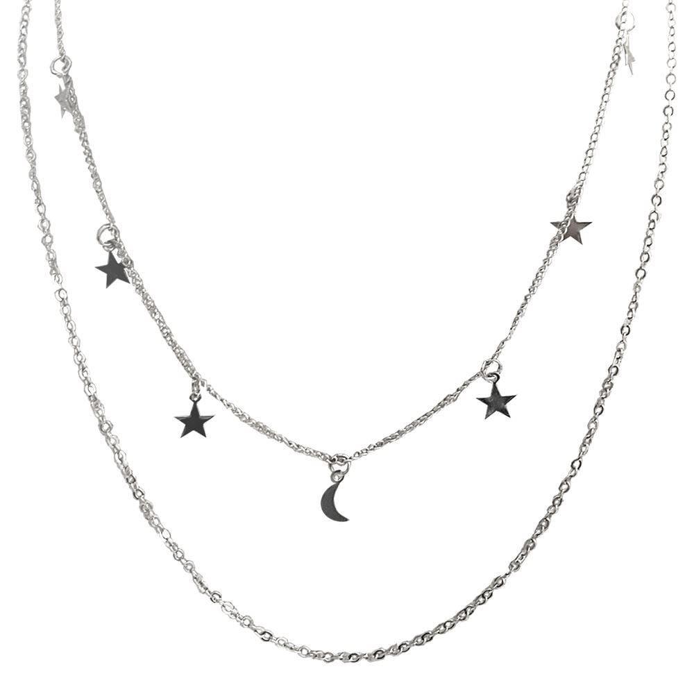 Star & Moon Layered Necklace - Toi ‘n’ Moi Ltd