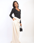 High Waist Belted Wide Leg Trouser - Toi ‘n’ Moi Ltd