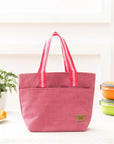 Vinsani Insulated Tote Canvas Thermal Lunch Bag Reusable Portable Cooler Bag Lightweight Convenient Foldable for Work School Picnic Office Adults & Kids - Toi ‘n’ Moi Ltd