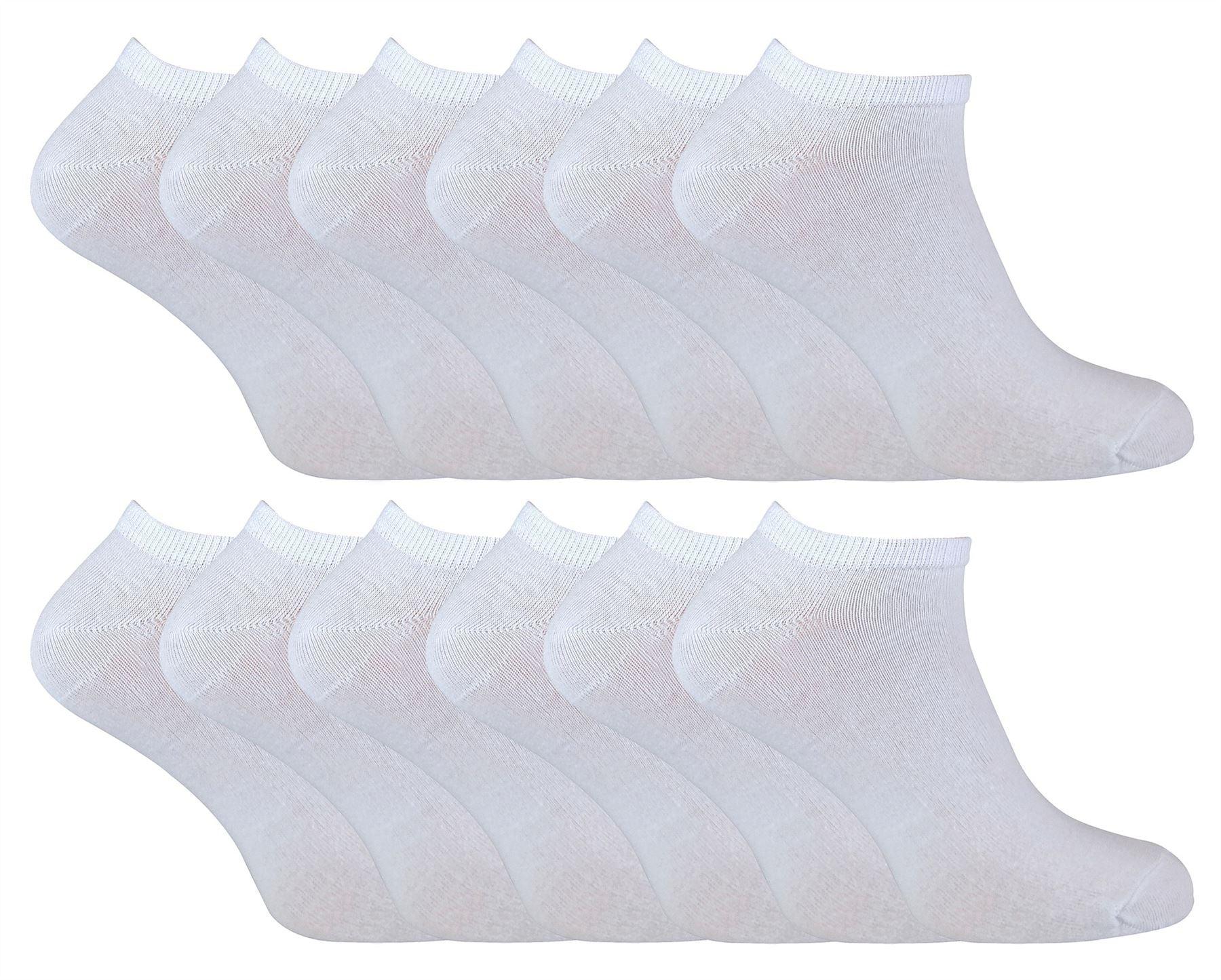Cihat 12 Pack Children's Cotton Trainer Socks - Toi ‘n’ Moi Ltd