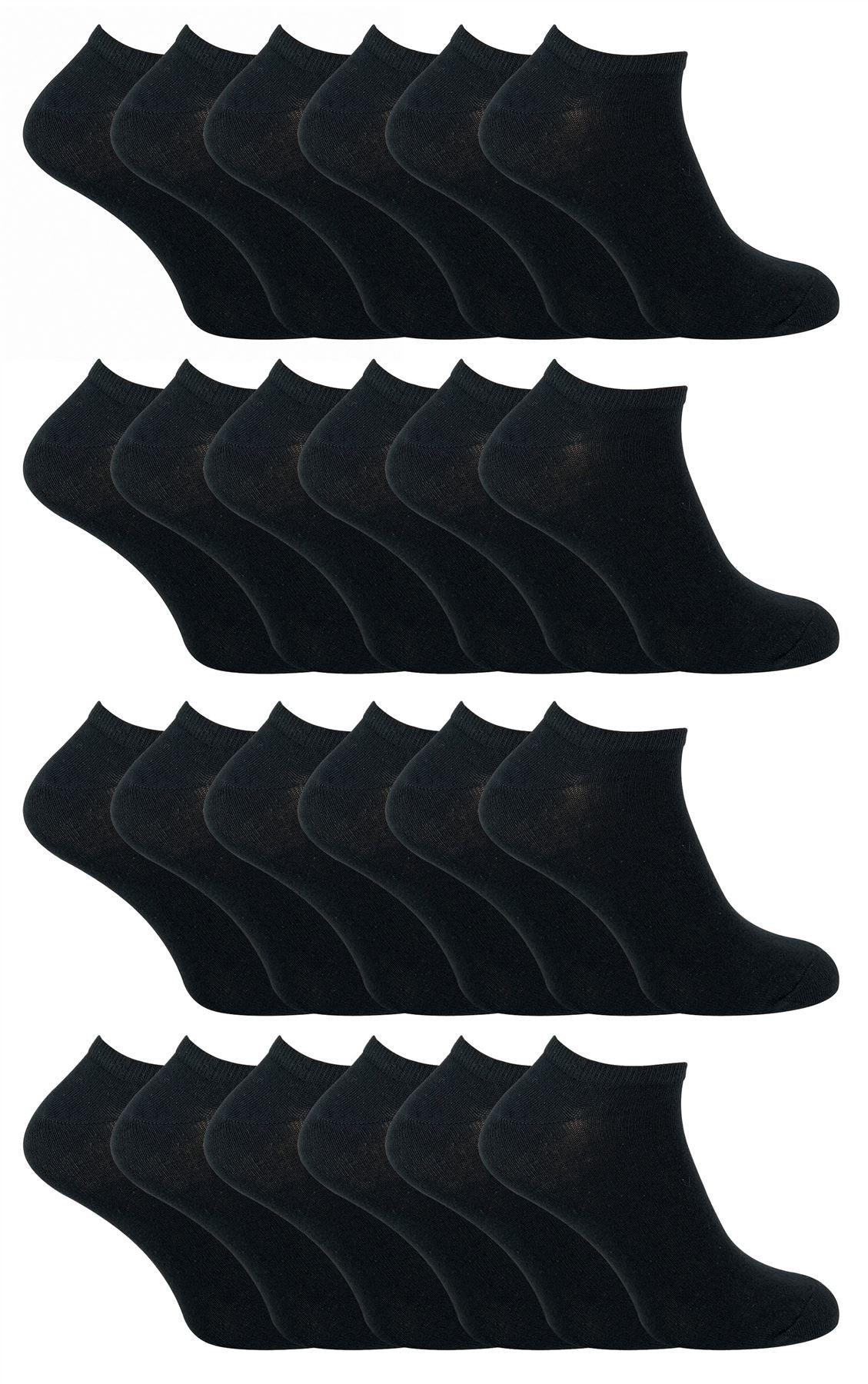 Cihat 24 Pack Children's Cotton Trainer Socks - Toi ‘n’ Moi Ltd