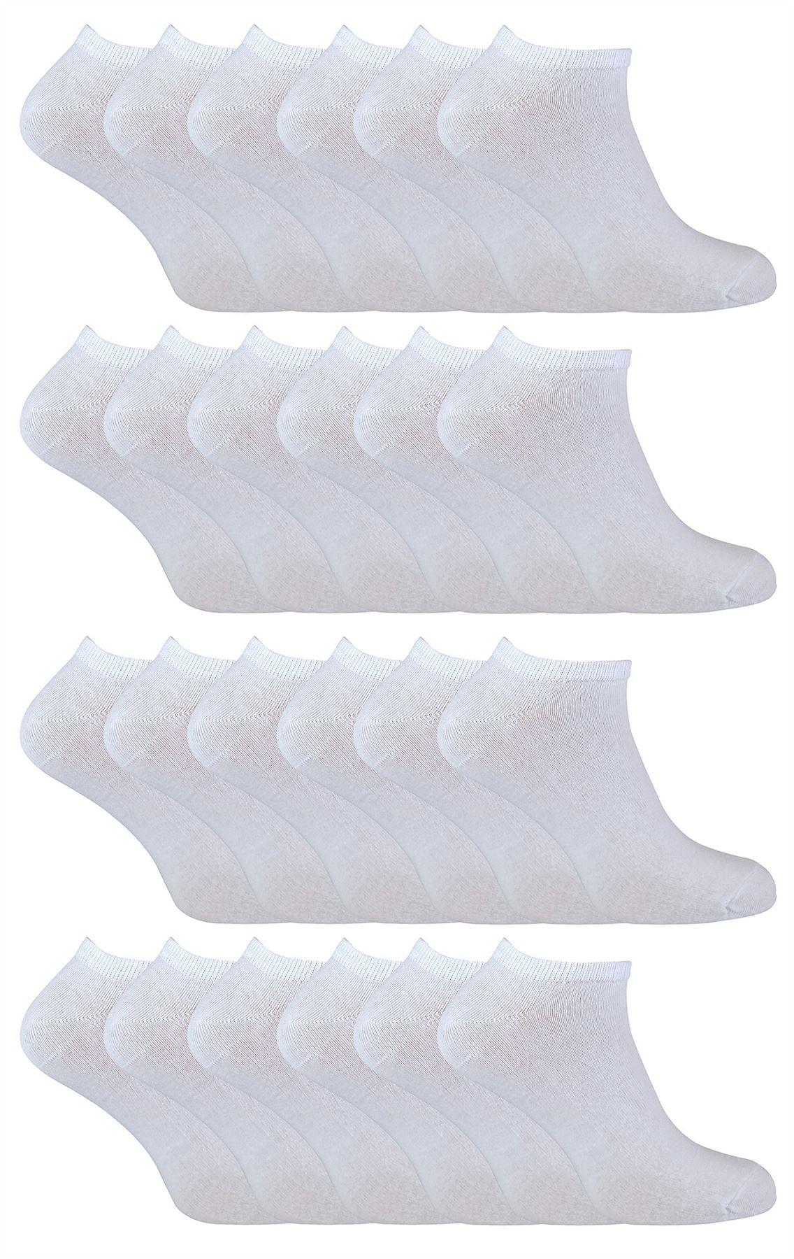 Cihat 24 Pack Children's Cotton Trainer Socks - Toi ‘n’ Moi Ltd