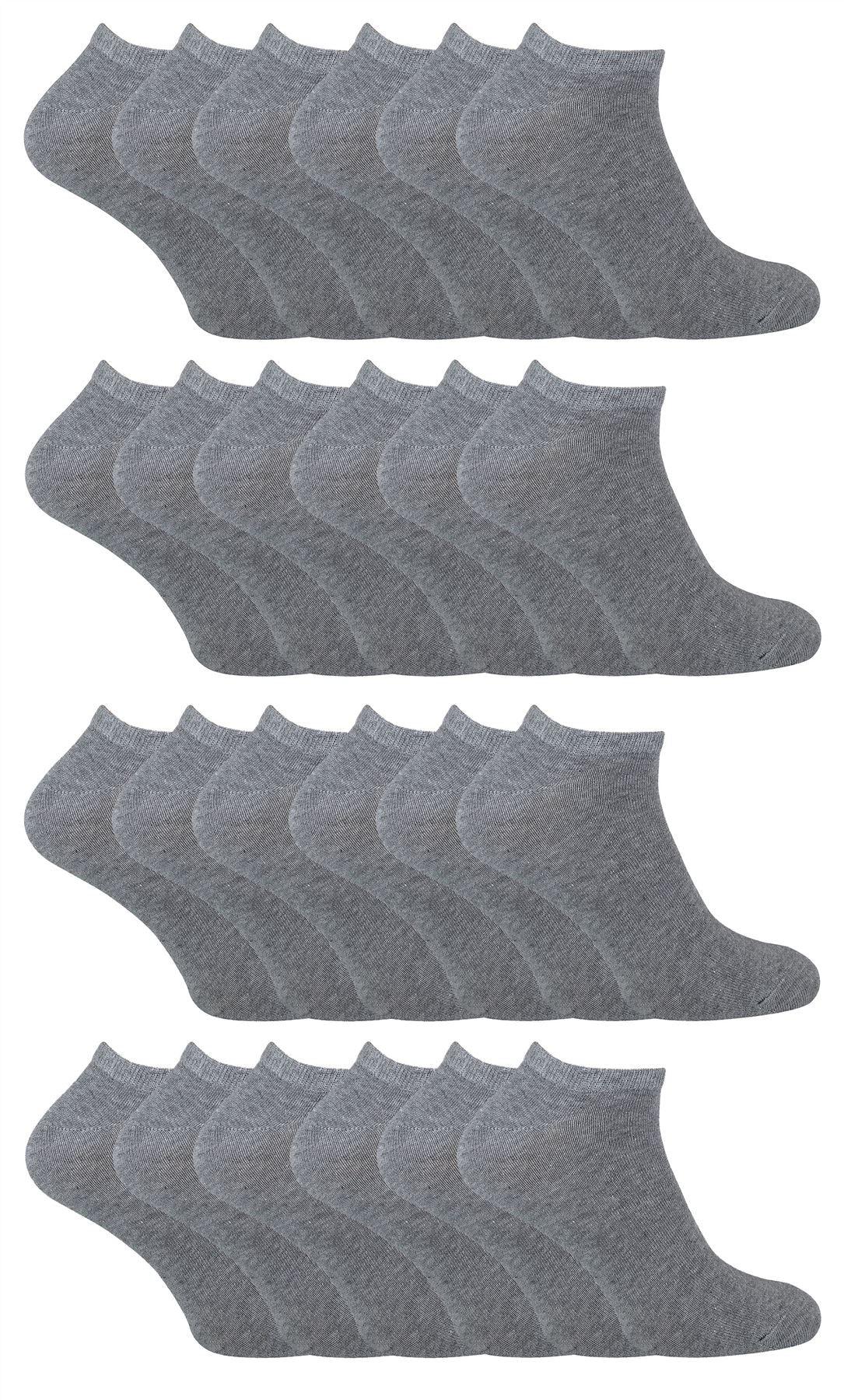 Cihat 24 Pack Children's Cotton Trainer Socks - Toi ‘n’ Moi Ltd