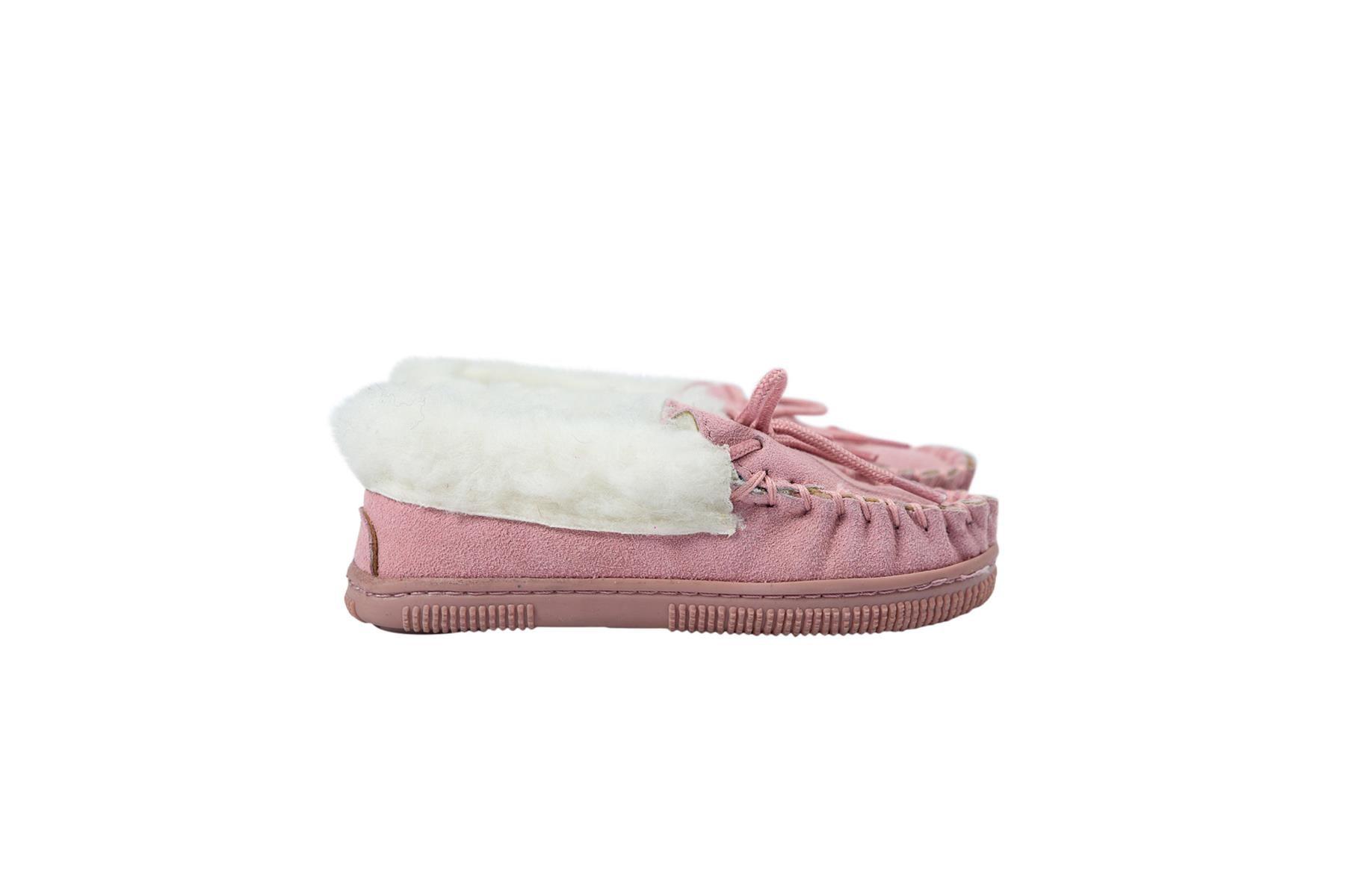 Nordvek Childrens Suede Moccasin Slippers - Rubber Sole - 435-100 - Toi ‘n’ Moi Ltd